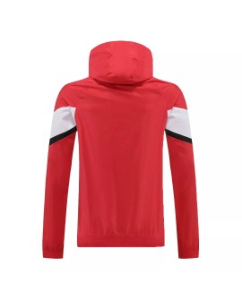 Atletico Madrid Hoodie Windbreaker Jacket 2022/23 - Red&White