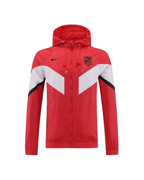 Atletico Madrid Hoodie Windbreaker Jacket 2022/23 - Red&White