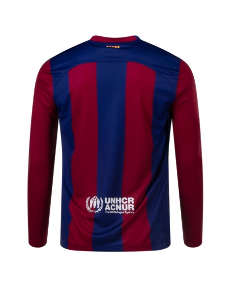 Barcelona Home Jersey 2023/24 - Long Sleeve