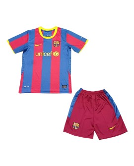 Barcelona Home Jersey Kit 2010/11 Kids(Jersey+Shorts)