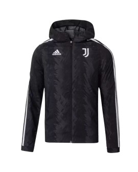 Juventus Hoodie Windbreaker Jacket 2022 - Black