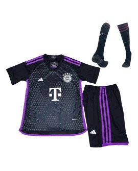 Youth Bayern Munich Jersey Whole Kit 2023/24 Away