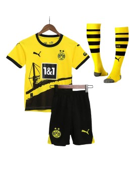 Youth Borussia Dortmund Jersey Whole Kit 2023/24 Home