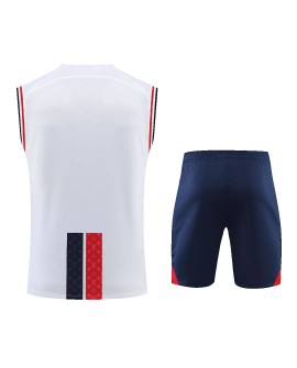 PSG Sleeveless Training Jersey Kit 2022/23 White