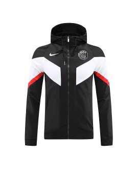 PSG Hoodie Windbreaker Jacket 2022/23 - Black