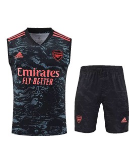 Arsenal Sleeveless Training Jersey Kit 2022/23 Black