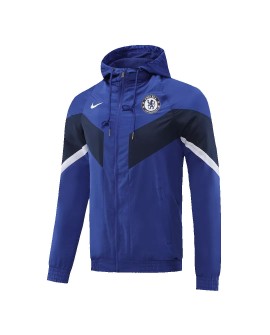 Chelsea Hoodie Windbreaker Jacket 2022/23 - Blue