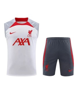 Liverpool Sleeveless Training Jersey Kit 2023/24 White&Gray