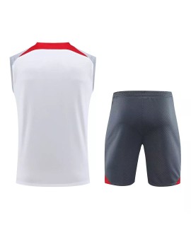 Liverpool Sleeveless Training Jersey Kit 2023/24 White&Gray