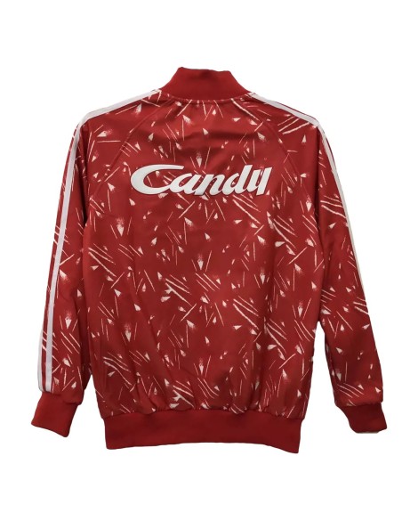 Liverpool Training Jacket 1989 By - Red