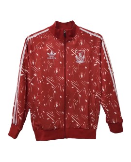 Liverpool Training Jacket 1989 By - Red