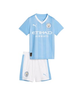 Youth Manchester City Jersey Whole Kit 2023/24 Home