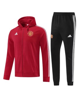 Manchester United Hoodie Tracksuit 2022/23 - Red