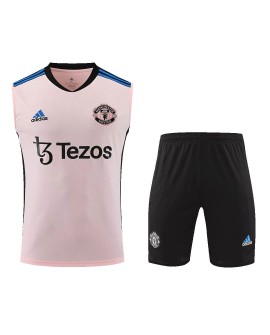 Manchester United Sleeveless Training Jersey Kit 2022/23 Pink