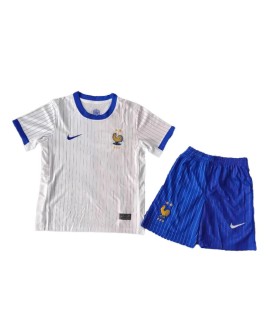 France Away Jersey Kit EURO 2024 Kids(Jersey+Shorts)