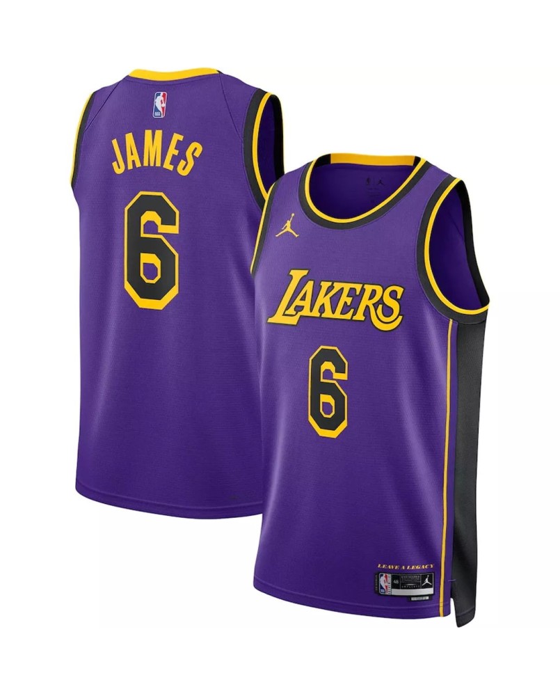 100% Authentic Lebron James Nike Icon Lakers Jersey Size 44 M Mens Kobe KB  Patch
