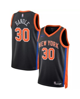 Men's New York Knicks Julius Randle #30 Nike Black 2022/23 Swingman Jersey - City Edition