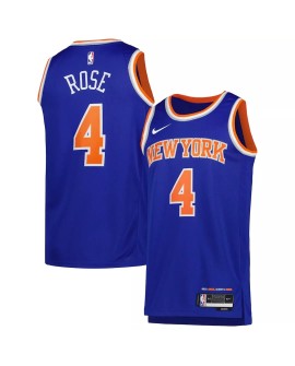 Men's New York Knicks Derrick Rose #4 Blue 2022/23 Swingman Jersey - Icon Edition