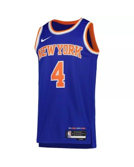 Men's New York Knicks Derrick Rose #4 Blue 2022/23 Swingman Jersey - Icon Edition