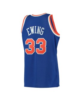 Retro New York Knicks Patrick Ewing #33 Nike Blue Swingman NBA Jersey