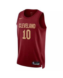Men's Cleveland Cavaliers Darius Garland #10 Nike Wine 2022/23 Swingman Jersey - Icon Edition