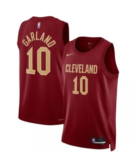 Men's Cleveland Cavaliers Darius Garland #10 Nike Wine 2022/23 Swingman Jersey - Icon Edition