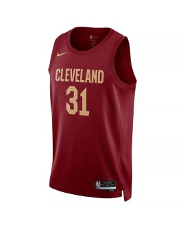 Men's Cleveland Cavaliers Jarrett Allen #31 Nike Wine 2022/23 Swingman Jersey - Icon Edition