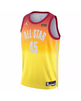 Men's Donovan Mitchell #45 Jordan Brand Orange 2023 NBA All-Star Game Swingman Jersey