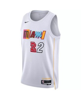 Men's Miami Heat Jimmy Butler #22 Nike White 2022/23 Swingman Jersey - City Edition